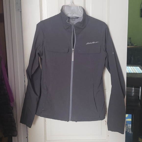 Gray Eddie Bauer Softshell Jacket - Picture 1 of 5